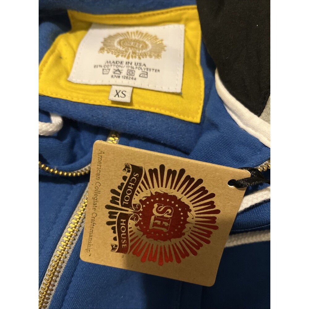 Widener University Women's Raglan Full Zip Sweat Hoodie Multi-Color - Picture 7 of 13